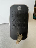 Replacement YALE YRD410 KEYPAD only + 1 KEY NEW SATIN