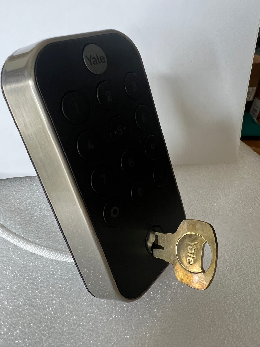 Replacement YALE YRD410 KEYPAD only + 1 KEY NEW SATIN