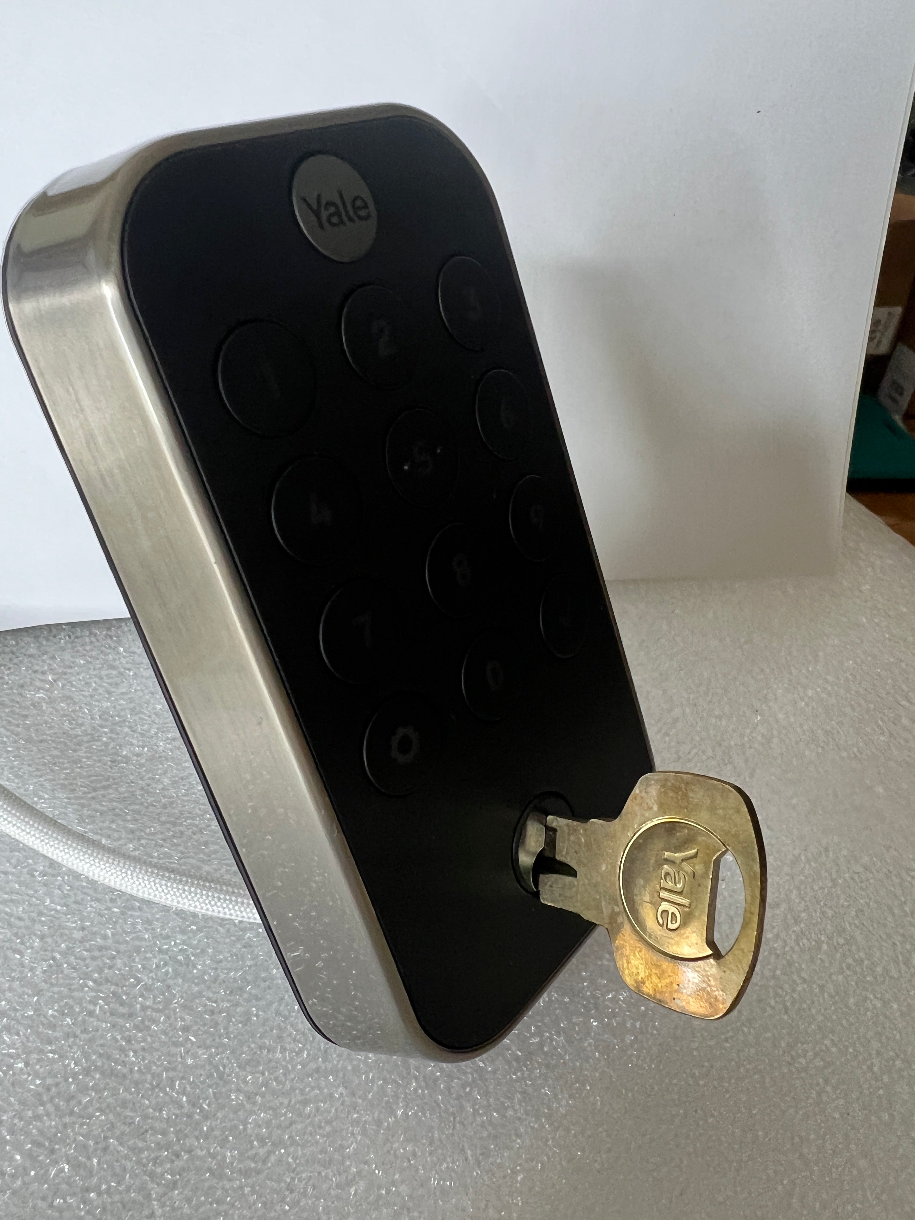Replacement YALE YRD410 KEYPAD only + 1 KEY NEW SATIN
